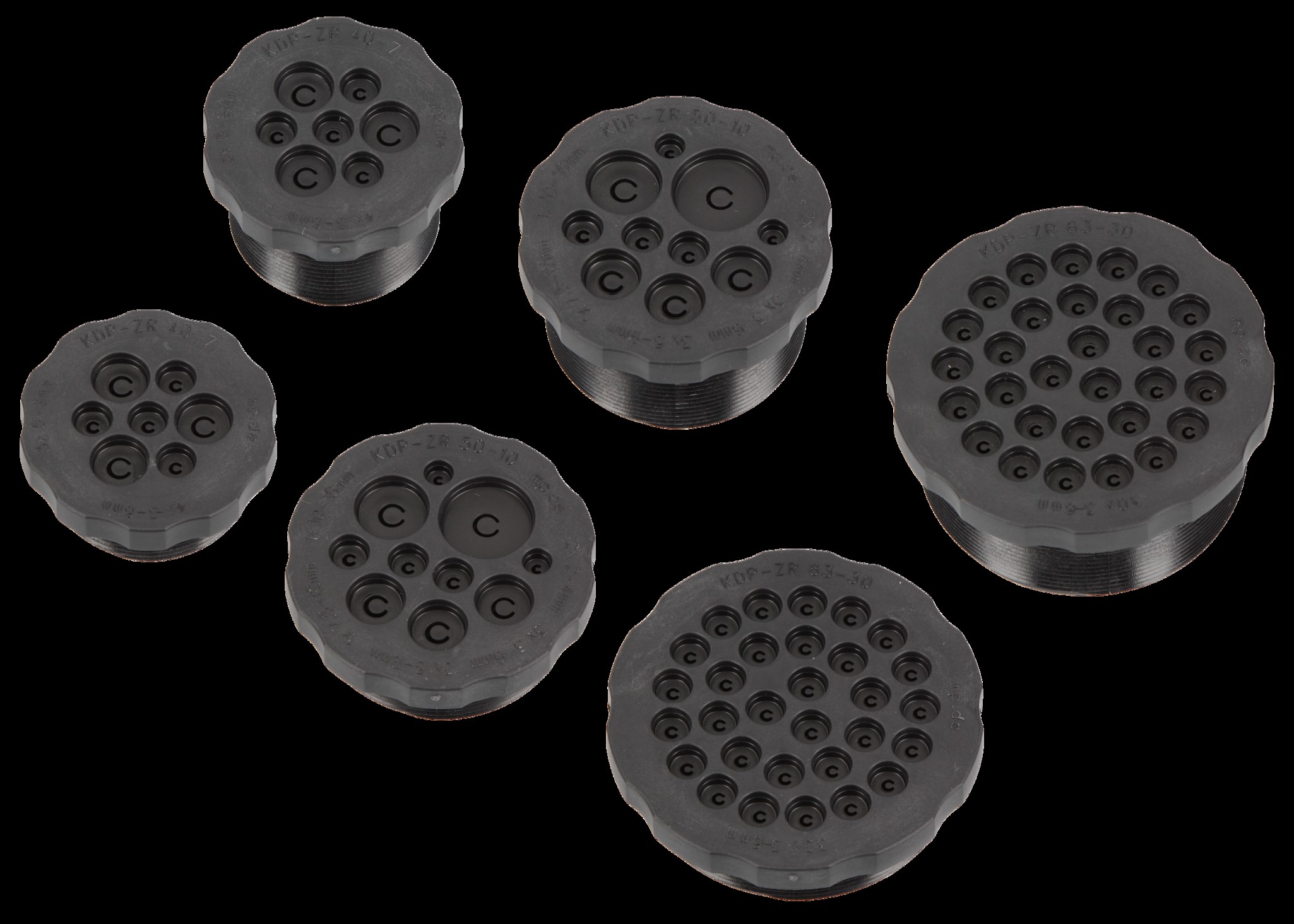 Murrplastik KDP/ZR 40/7, KG Kabeldurchführungsplatte schwarz