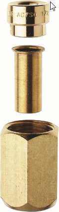 Bosch Thermotechnik 7739623836 SAE-Klemmringverschraubung 1/4Zoll (2 Stk.)