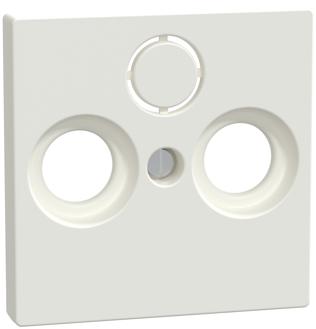 Merten 296719 Zentralplatte pws/gl für Antennendose