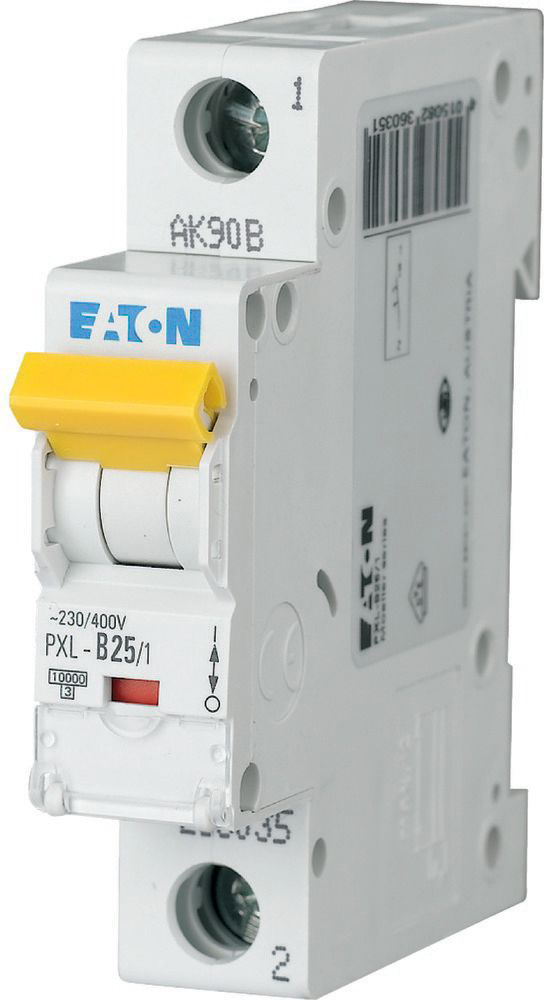 Eaton PXL-B25/1 LS-Schalter m.Beschrift. B 25A, 1p