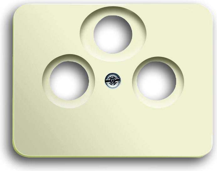 Busch-Jaeger 1743-03-22G Zentralscheibe ws m.3Anschl.Rad.TV/SAT