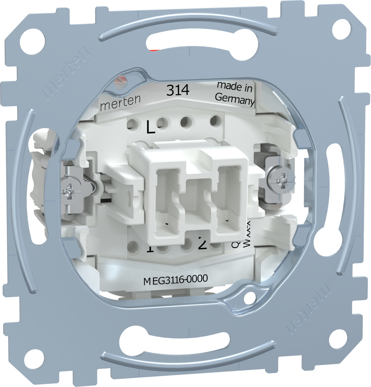 Merten MEG3116-0000 Aus/Wechselschalter-Eins. 1-pol.10AX 250V AC