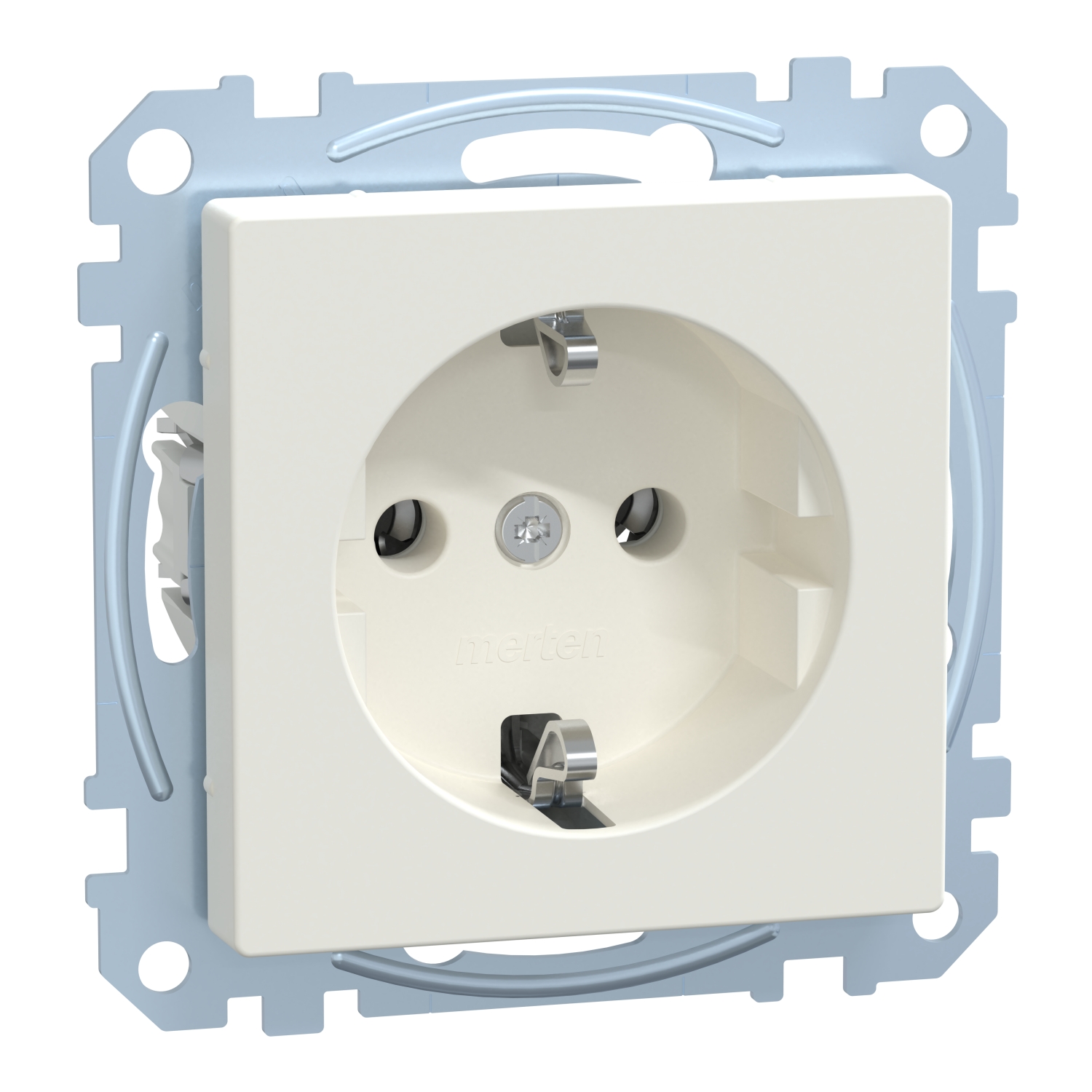 Merten MEG2301-0419 SCHUKO-Steckdose pws mit Steckklemme
