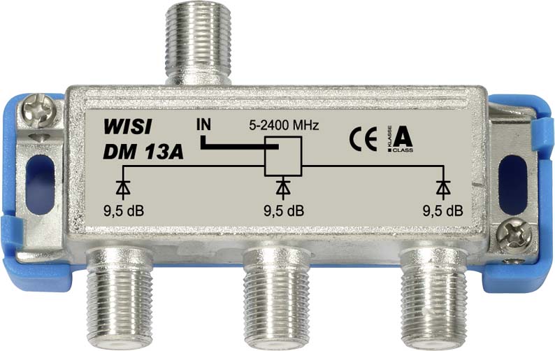 Wisi DM13A Verteiler 3f. 5-2400MHz, 9,5dB