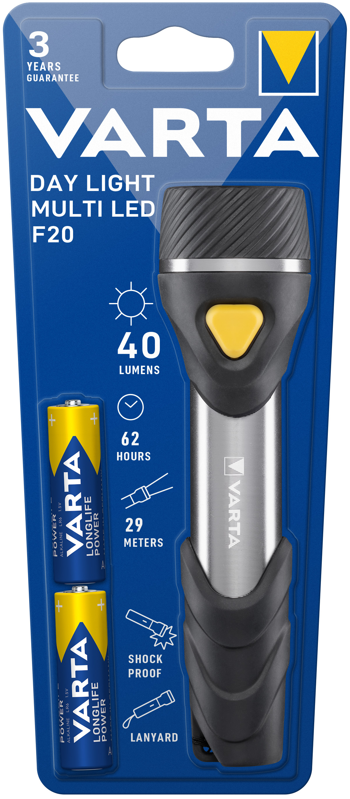 Varta Cons.Varta 16632 Taschenlampe Day Light Multi LED F20