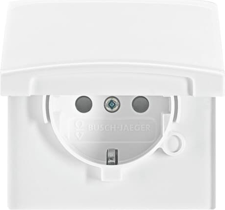 Busch-Jaeger 20 EUGKB-34-101 Schuko-Steckdoseneinsatz IP44 alpinweiß