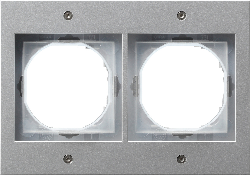 Gira 021265 Abdeckrahmen 2f.alu TX44