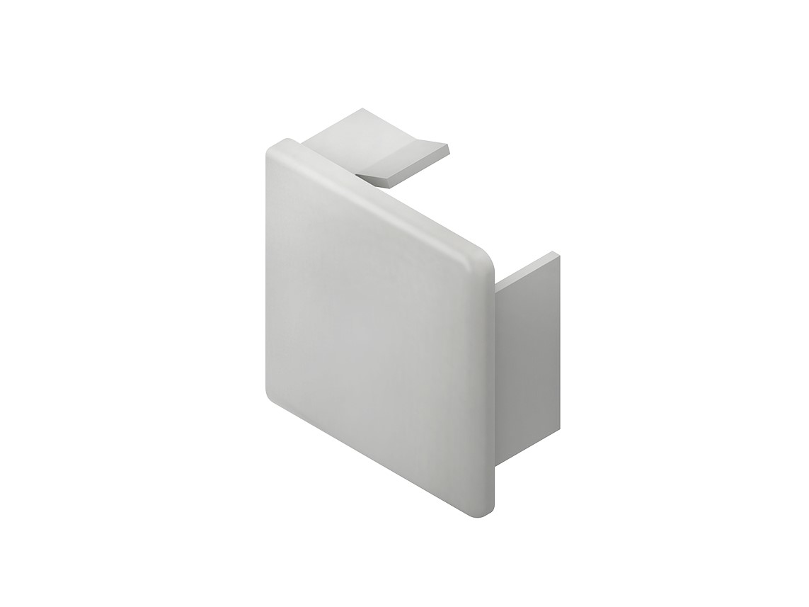 HKL E4040.3 Endstück rws 40x40 RAL9010