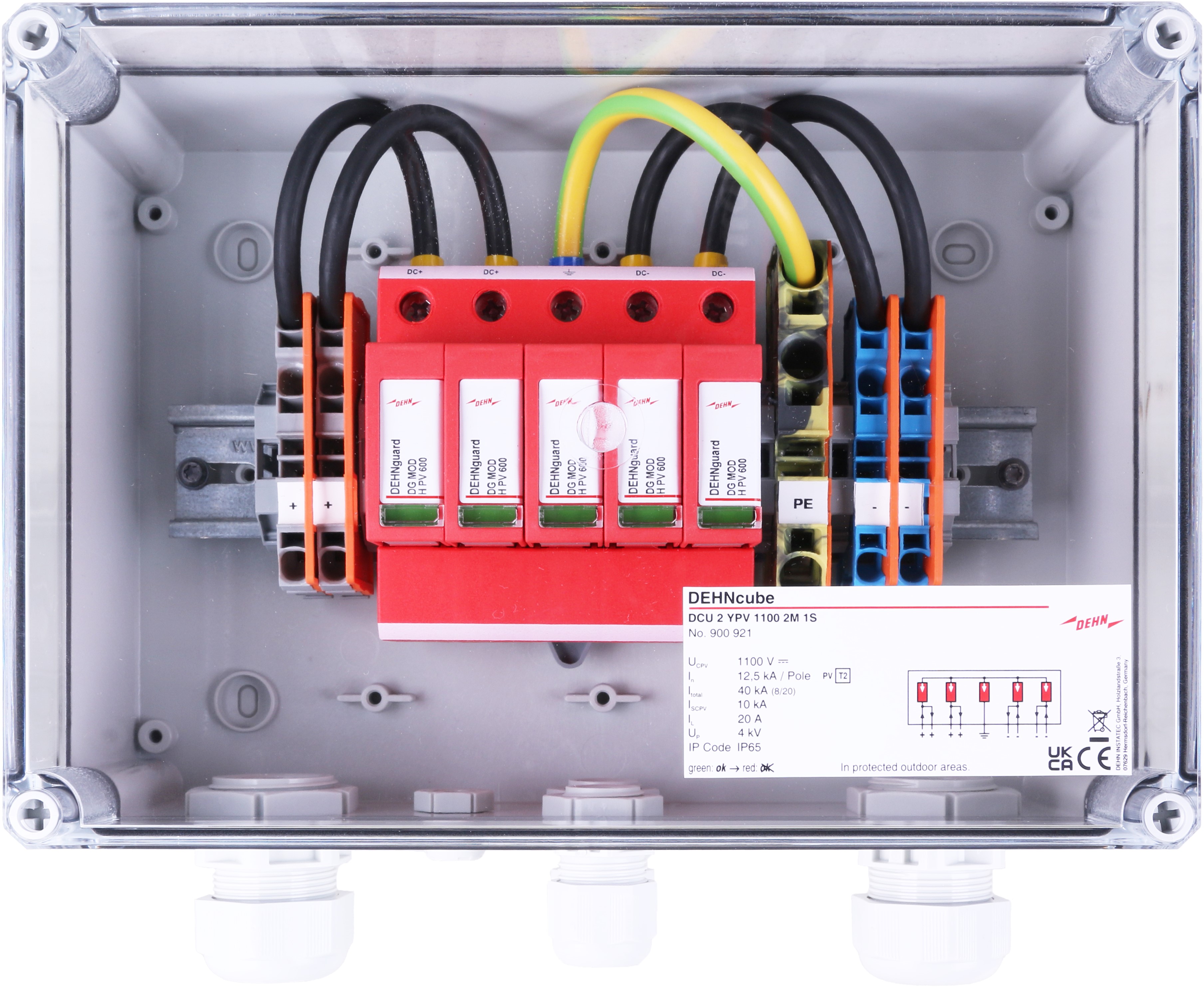 DEHN DCU 2 YPV 1100 2M 1S Generatoranschlusskasten für PV-Anlagen