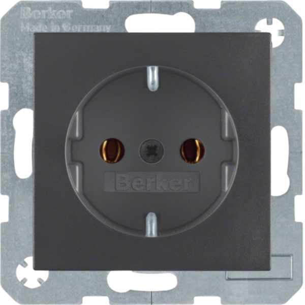 Berker 47431606 Schuko-Steckd.anth/matt