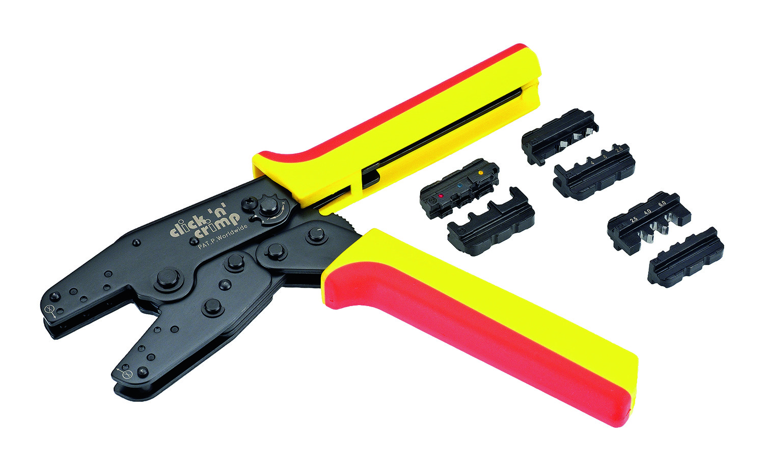 Cimco Werkzeuge 106052 Crimpzange Solar 3 Einsätze