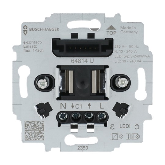 Busch-Jaeger 64814 U E-Contact-Einsatz 1-fach