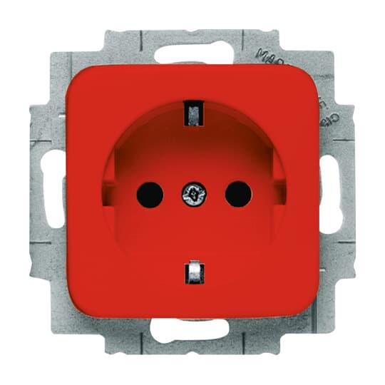 Busch-Jaeger 20 EUCKS-217-101 SCHUKO Steckdosen-Einsatz rot RAL3020