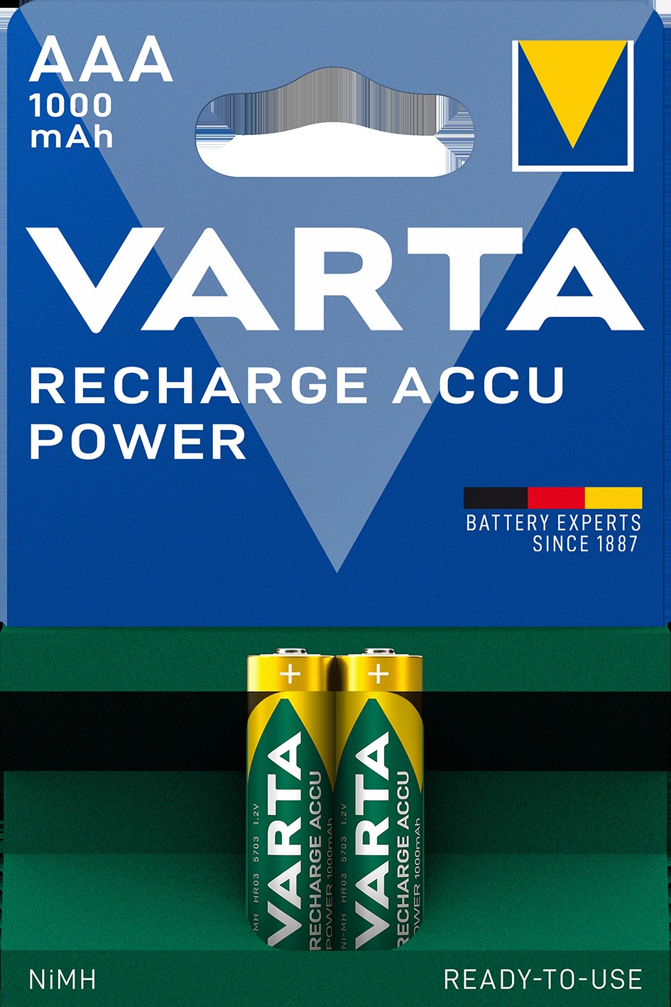 Varta Cons.Varta 5703 Bli.2 Recharge Accu Power AAA 1,2V/1000mAh/NiMH
