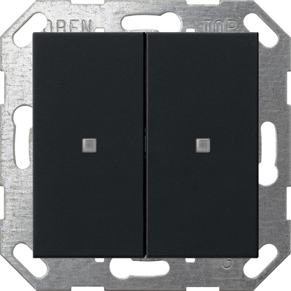Gira 5173005 Taster Wippe KNX, 2f, Schwarz