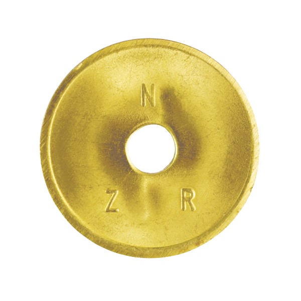 NZR WM messing #2020 Standardwertmarke D=26mm Stärke 1,6mm