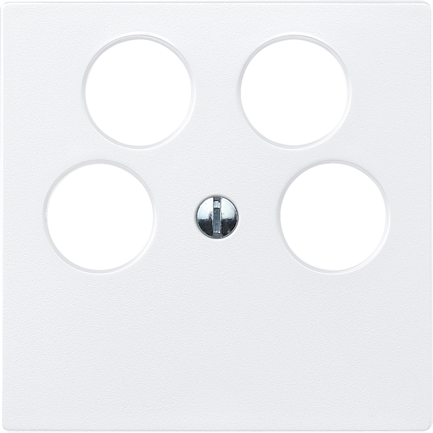 Merten 295319 Zentralplatte pws f.Antenn.Dose 4Loch