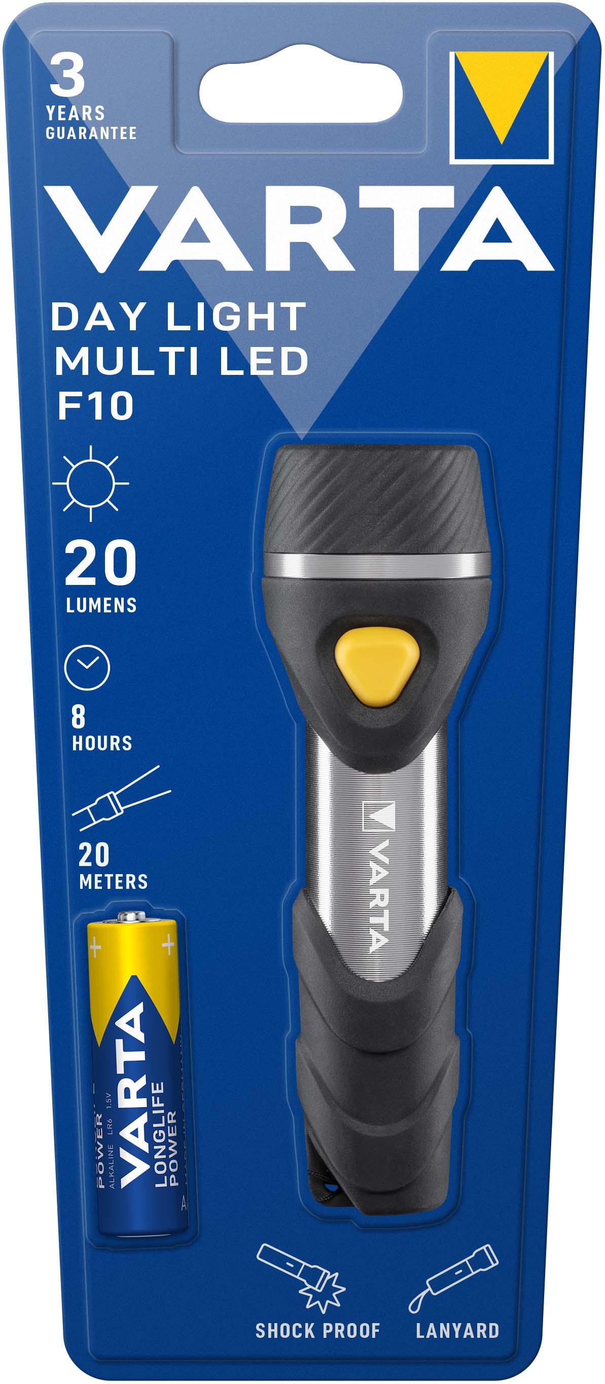 Varta Cons.Varta 16631 Taschenlampe Day Light Multi LED F10