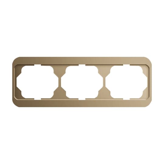 Busch-Jaeger 1723-21 Rahmen 3-fach bronze, waager.alpha