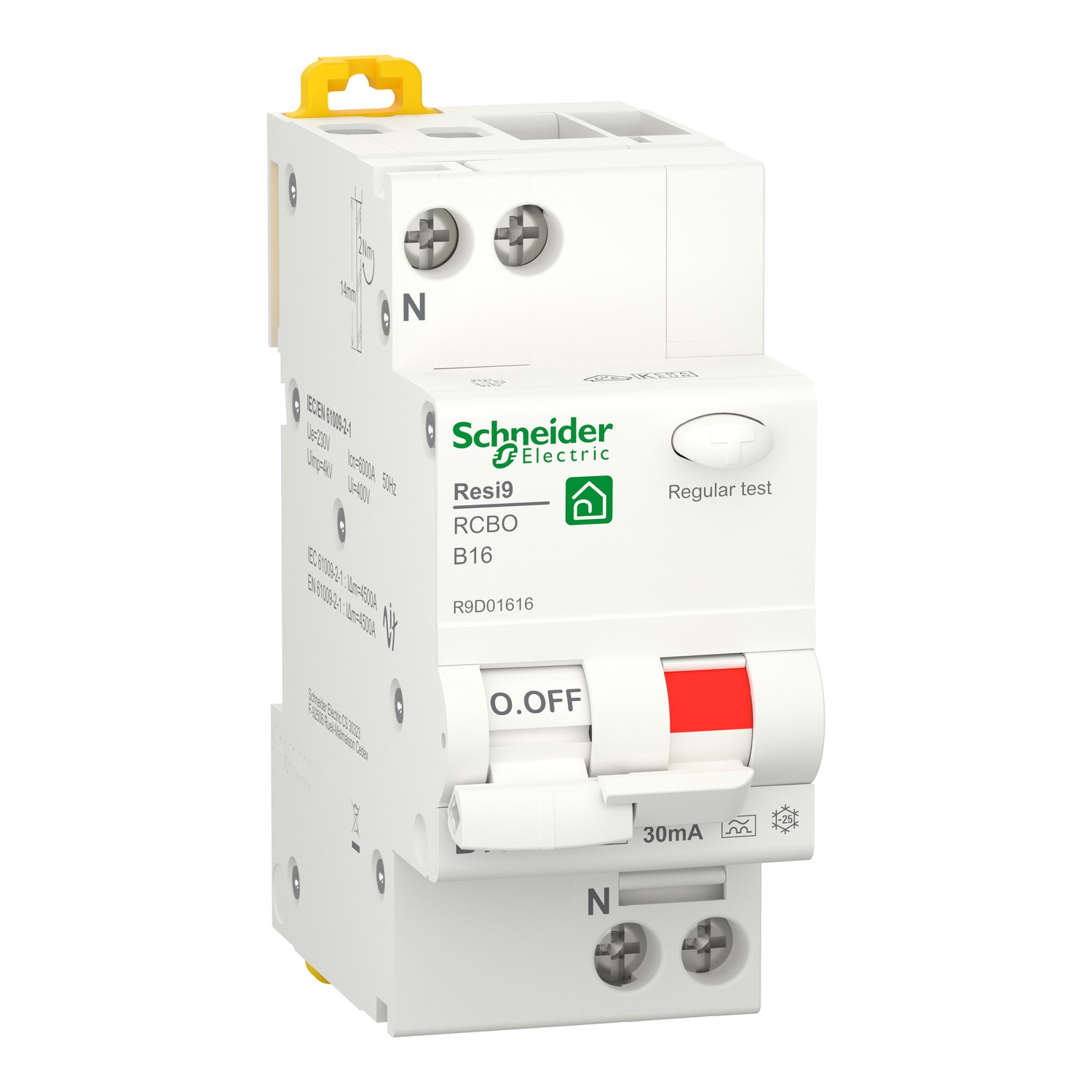 Schneider Electric R9D01616 FI/LS 1P+N, 16A, B-Char.