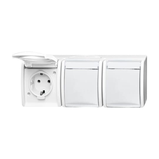 Busch-Jaeger 2300/3 EWN-54 Steckdose 3fach waagerecht