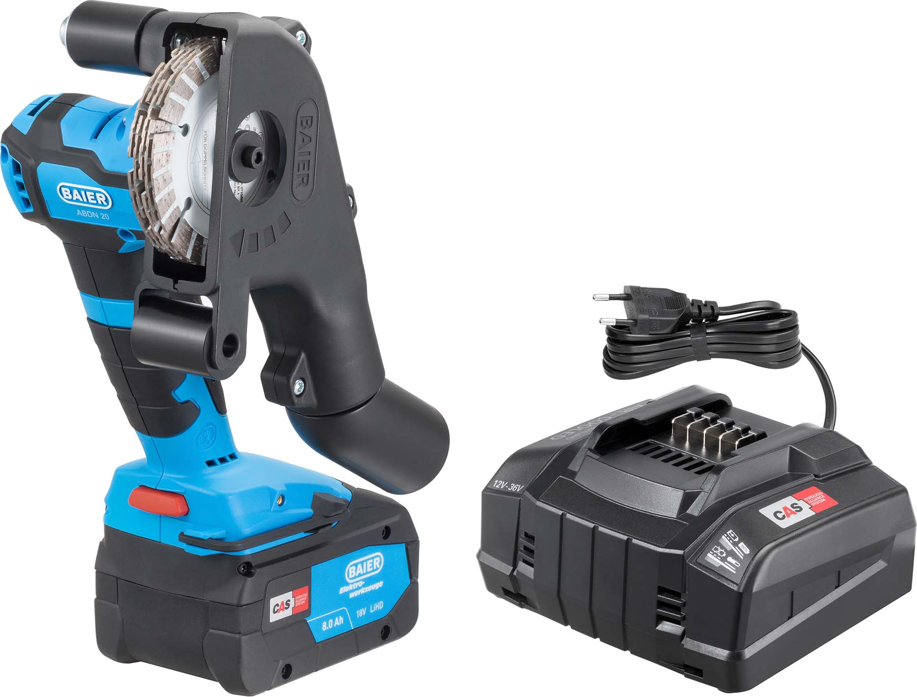 Baier Maschinenfabrik 10506 Akku Diamantfräse Transportk.  Metabox