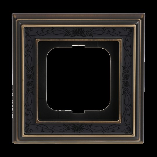 Busch-Jaeger 1721-843 Rahmen 1-fach ms/antik Dekor anth