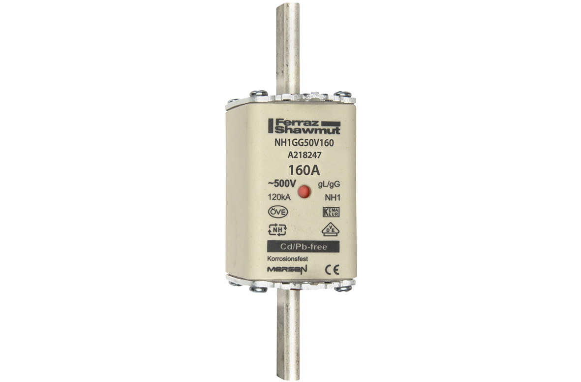 Mersen NH1GG50V160 NH-Sicherungseinsatz SF Gr.1 gG 160A/500V KM