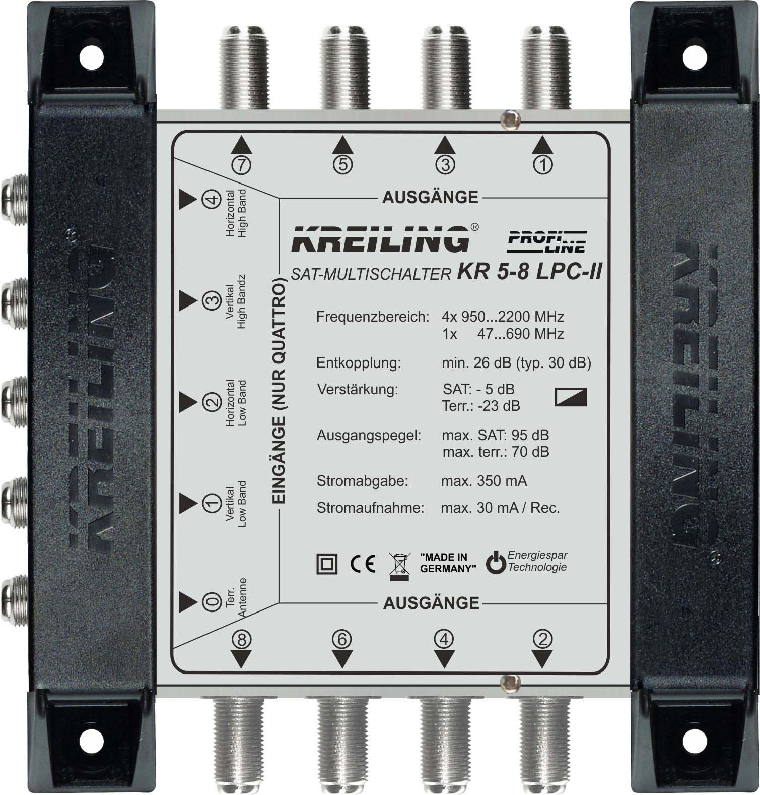 Kreiling Tech. KR 5-8 LPC-II Multischalter 4+1 terr.pass.LTE