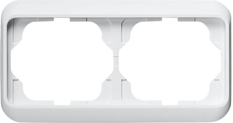 Busch-Jaeger 1722-24G Rahmen 2-fach studioweiß, waage.