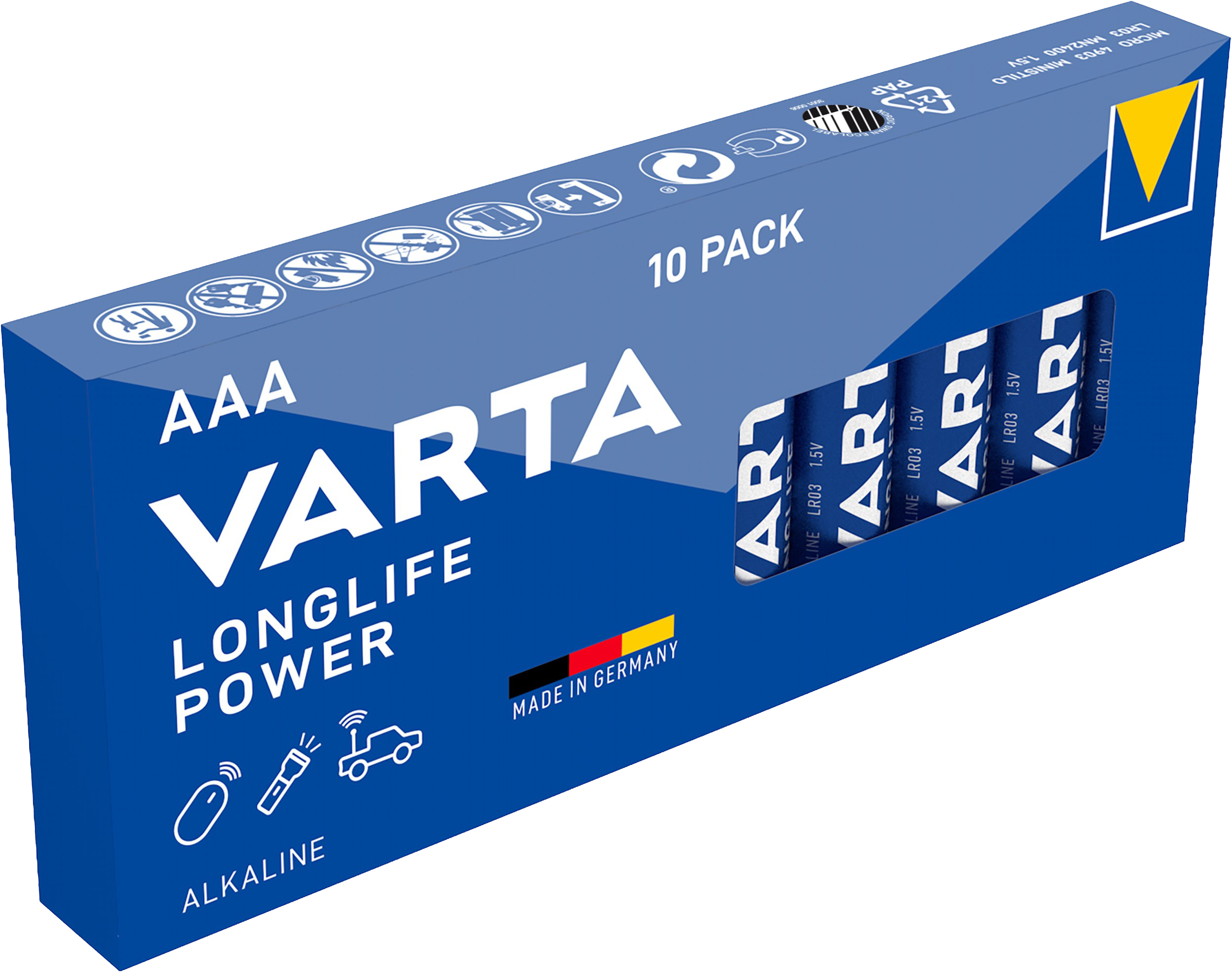 Varta Cons.Varta 4903 Stk.1 AAA Batterie Longl.Power Micro, R3, Al-Mn
