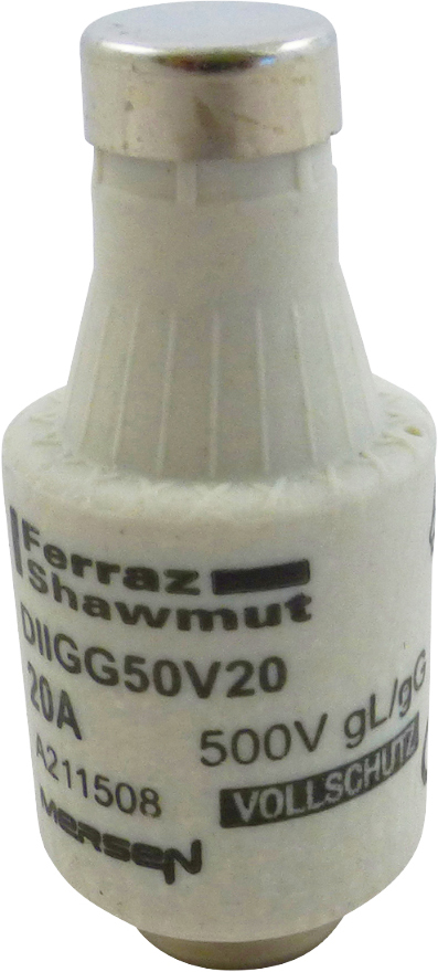 Mersen DIIGG50V20 D-Sicherungseinsatz gG DII, 20A/AC500