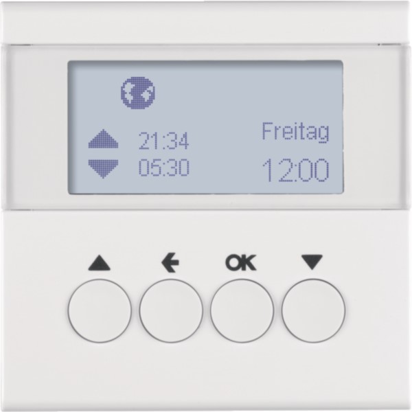 Berker 85741189 Jalousie-Schaltuhr polarweiß glänzend