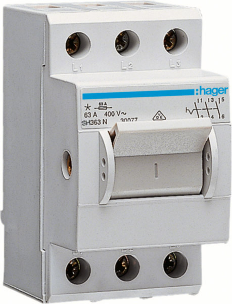 Hager SH363N Ausschalter 63A,3-pol,2.5PLE