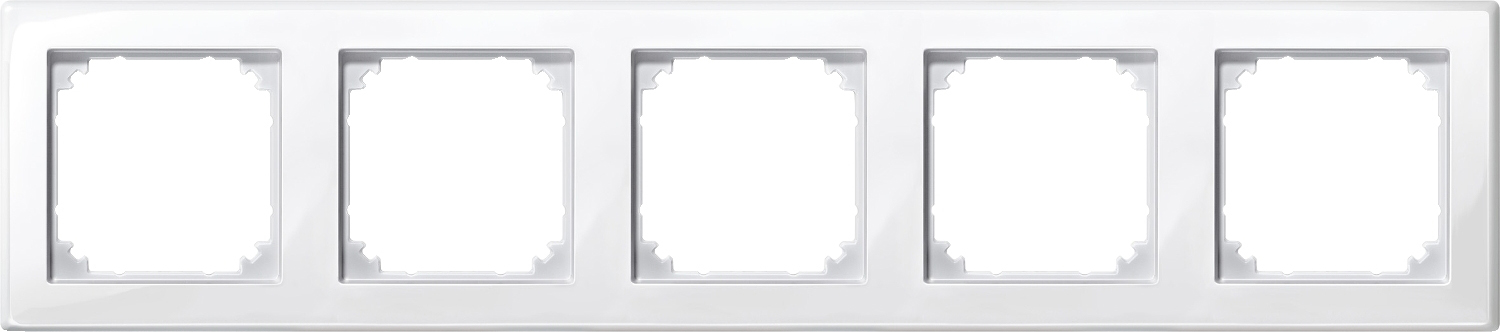 Merten 478519 Rahmen 5f.pws/gl waage/senkrecht