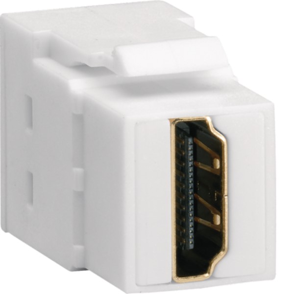 Hager VZ20HS Keystone Modul HDMI HDMI auf HDMI, 180°