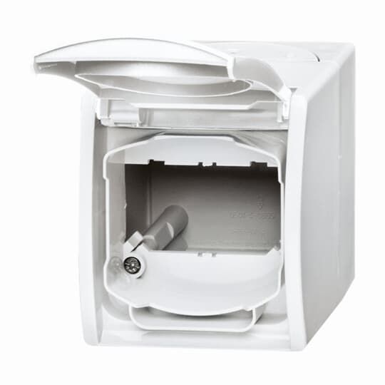 Busch-Jaeger 1758 WN-54 Gehäuse aws f.Kom.Steckverbinder