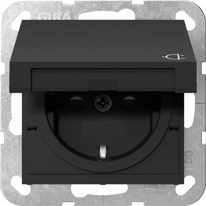 Gira 4414005 Steckdose KD Schwarz m