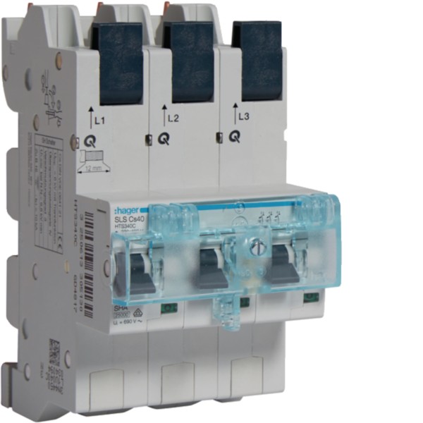 Hager HTS340C SLS-Schalter 3P Cs-40A Sammelschi