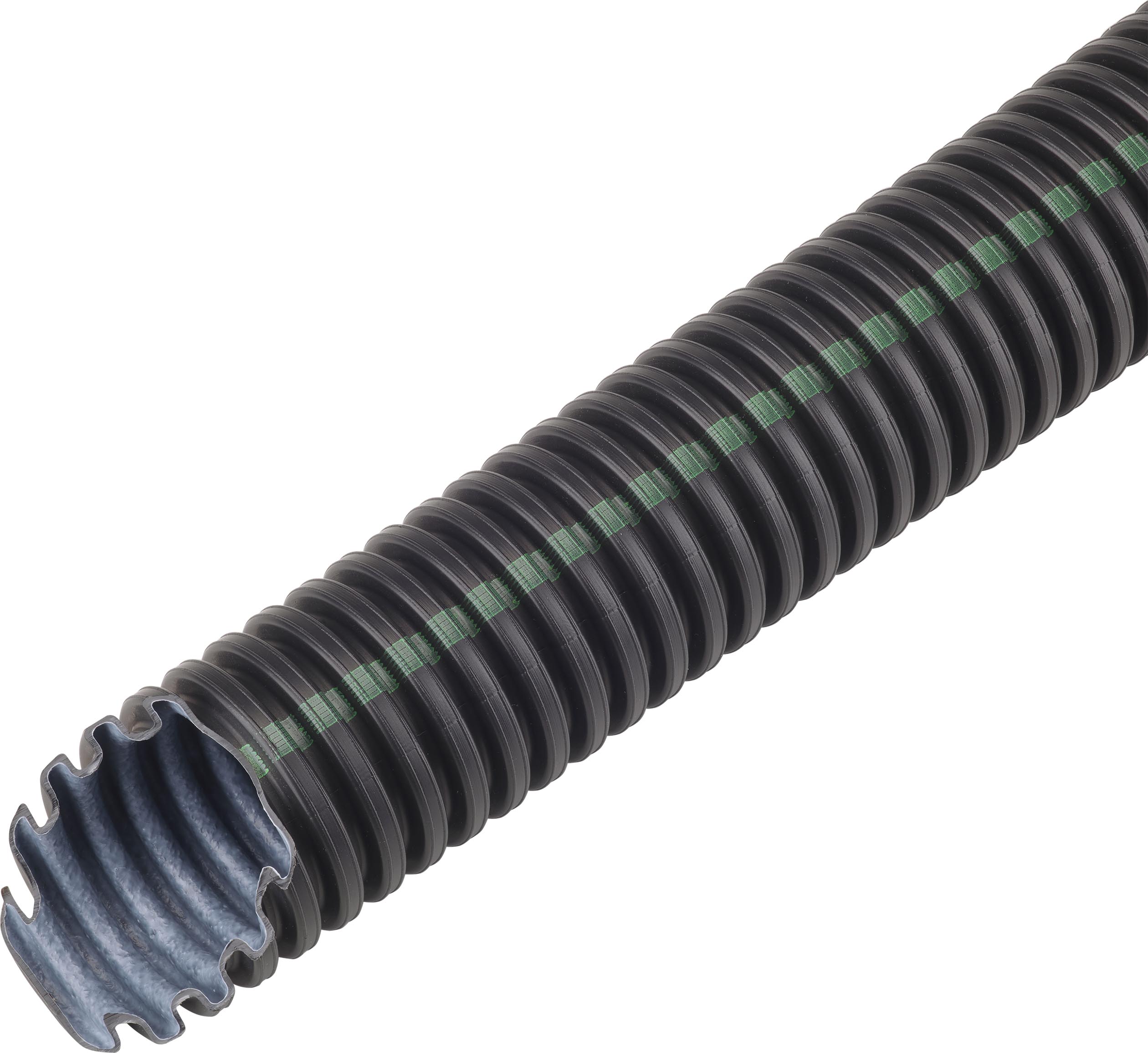 Fränkische FBY-EL-F co2ntrol 20 Kunststoffwellrohr biegsam schwarz