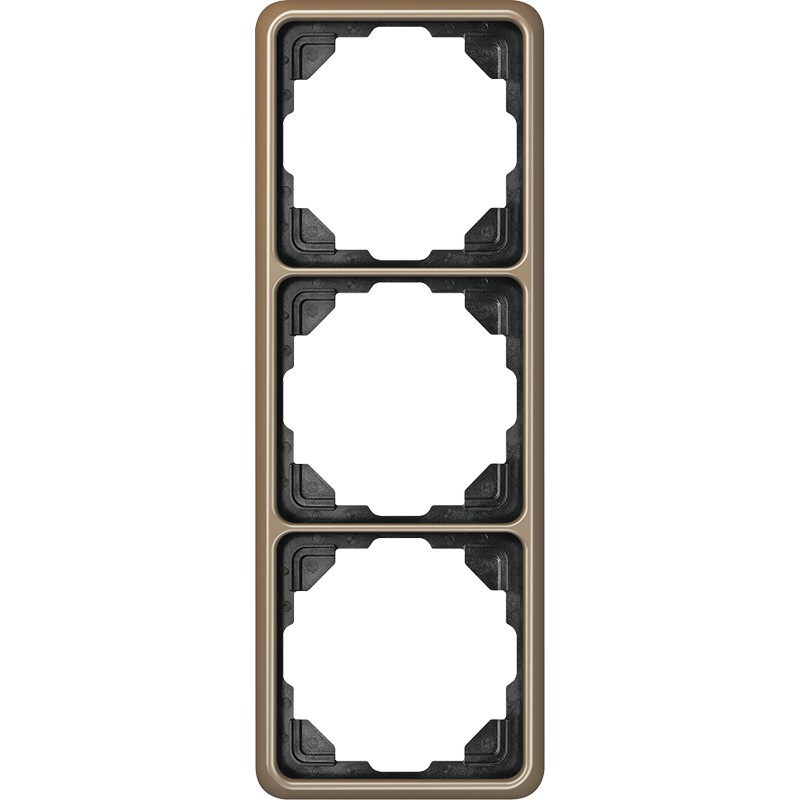 Jung CD 583 GB Rahmen 3-fach gold brz waage/senkrecht