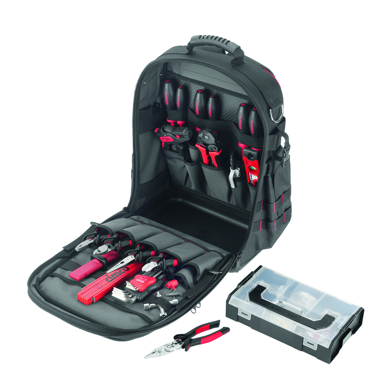 Cimco Werkzeuge 170426 Werkzeug-Rucksack electric 25-tlg, L-Boxx-Mini