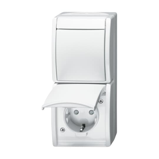 Busch-Jaeger 2601/6/20 EBW-54 Kombination SCHUKO Steckdose, mit Wipp.