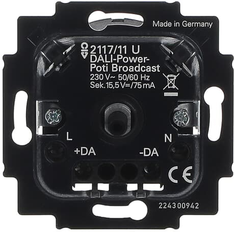 Busch-Jaeger 2117/11 U DALI-Potenziometer-Einsatz m. integr. Netzteil