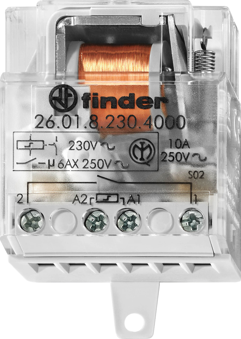 Finder 26.01.8.230.4000 Stromstoßschalter 1S,10 A, 230V AC