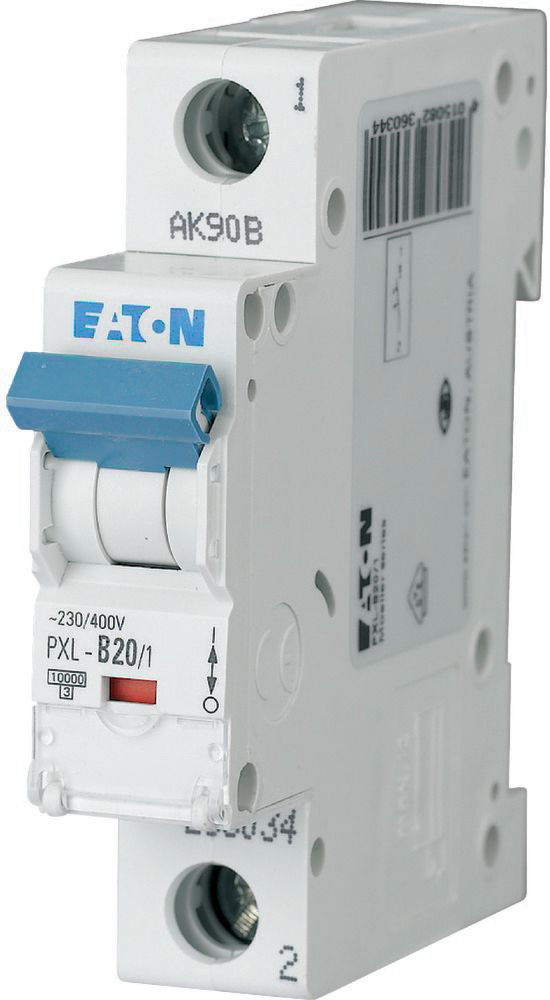 Eaton PXL-B20/1 LS-Schalter m.Beschrift. B 20A, 1p