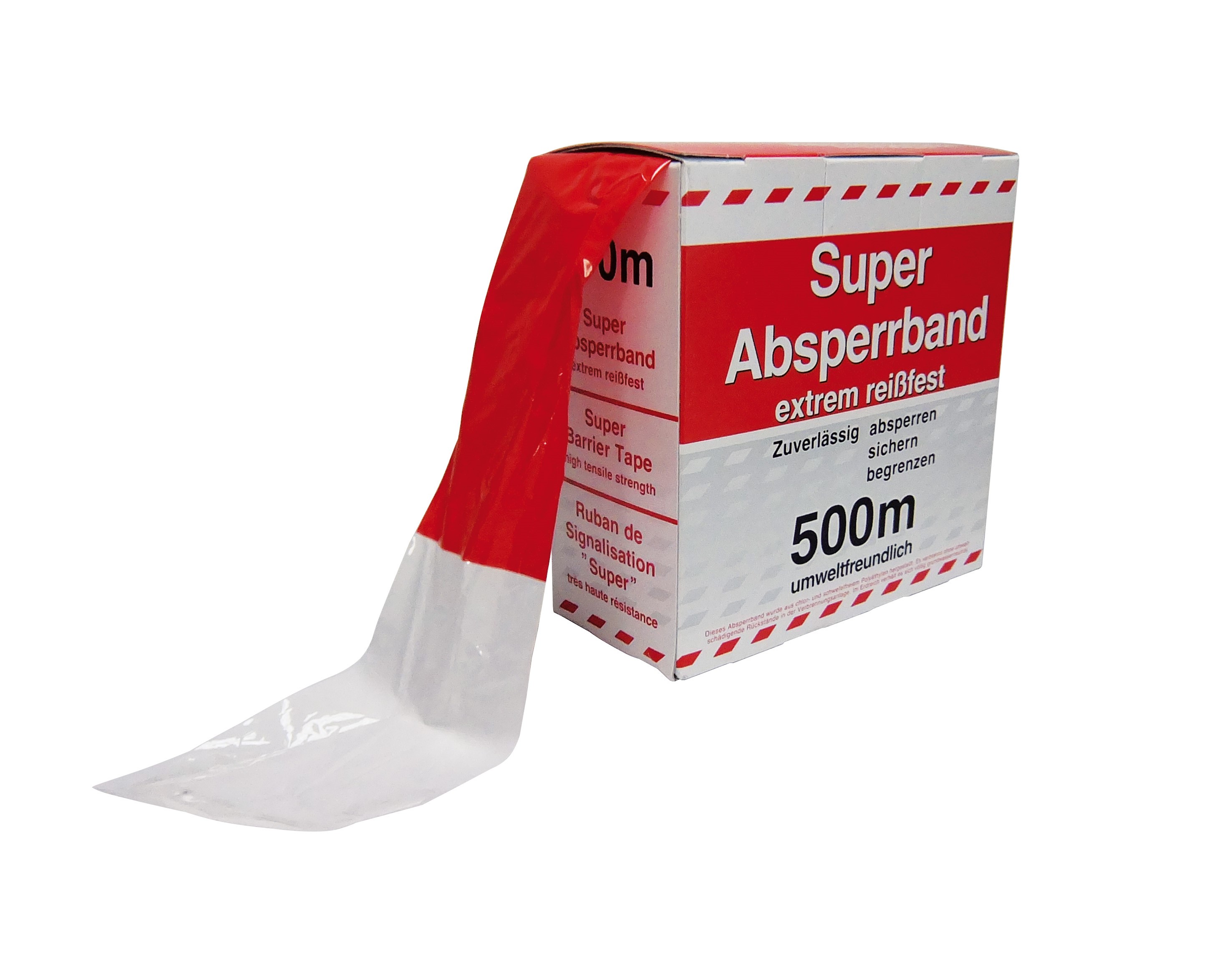 Cellpack Nr.26 Warnband VE500 Absperrband 80mmx500m, rot-weiss