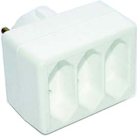 E+P Elektrik EA 3 Dreifachstecker ws