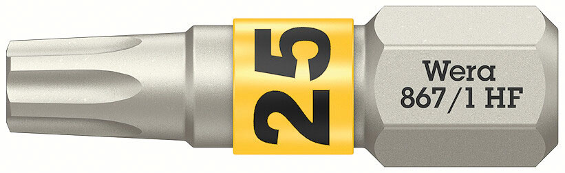 Wera Werk 05066143001 Bits mit Haltefunktion TX 25 x 25 mm