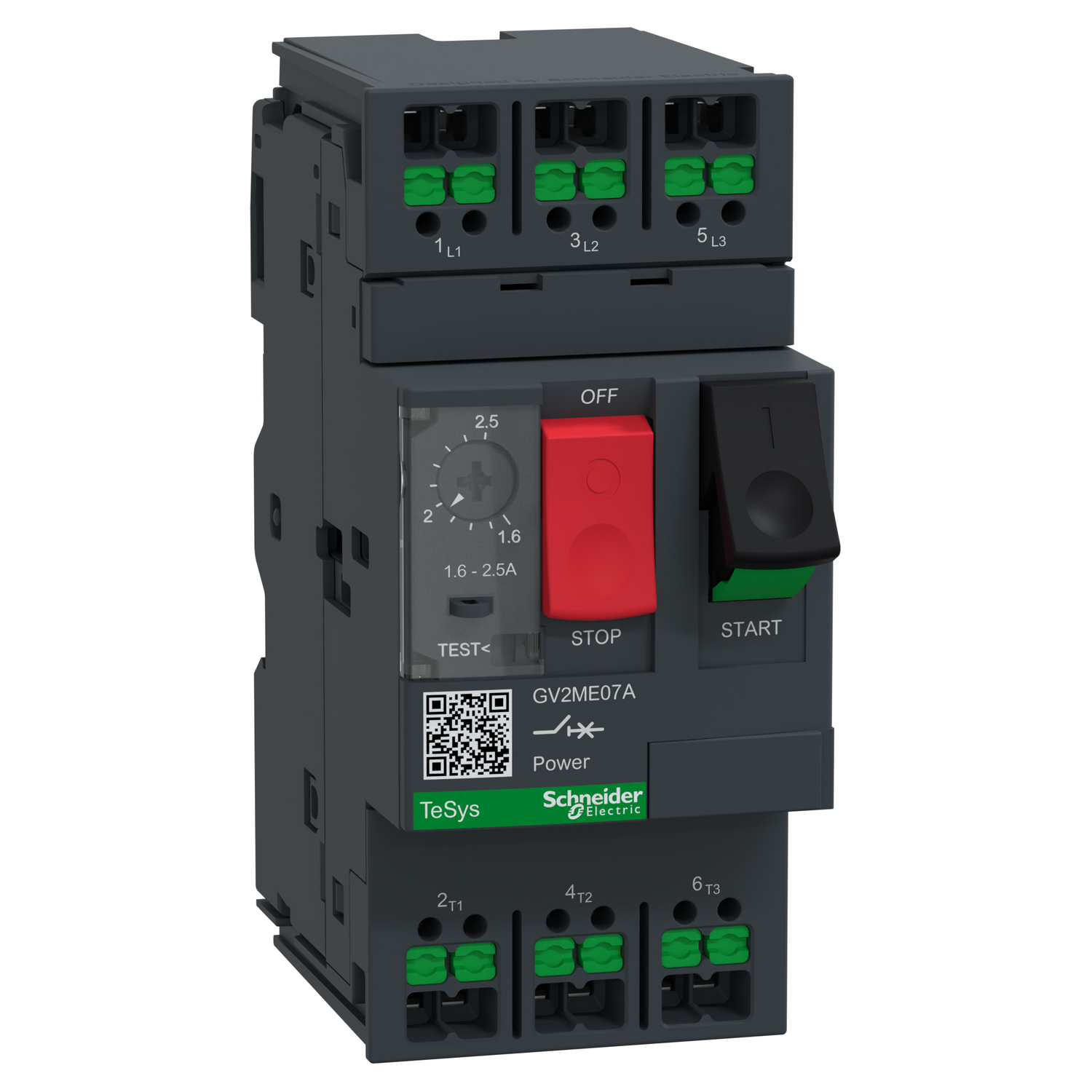 Schneider Electric GV2ME07A Motorschutzschalter 1,6-2,5A Snapin